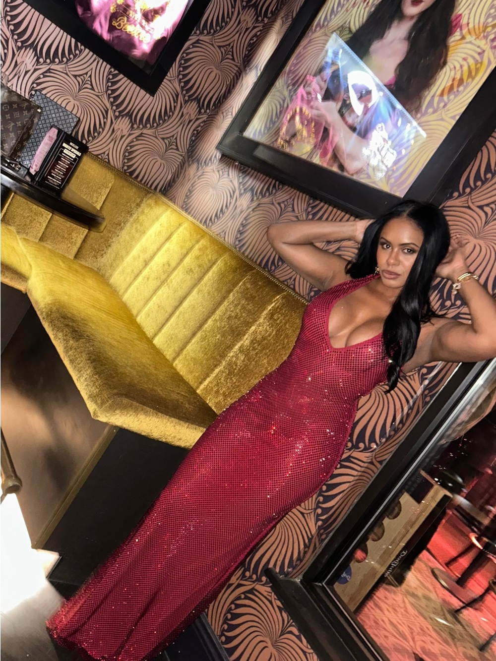 Babyboo Starla Maxi Dress - Wine - Picture 12 of 12